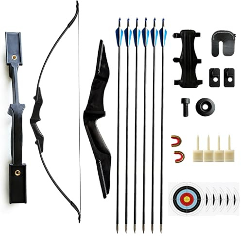 Bow and Arrow Set for Adults & Youth,40LBS Archery Takedown Recurve Bow Set for Beginners and Youth, Left & Right Handed (40lbs)