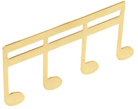 POPETPOP Notenklammer Metall Goldfarben Verstellbar für Klavierständer und Gitarren Notenhalter Seitenfixierung Musikinstrumentenzubehör