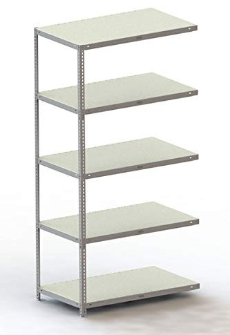 Estanterías Schraubregal, Anbaufel, 2000x1000x600mm, fl100kg, grau