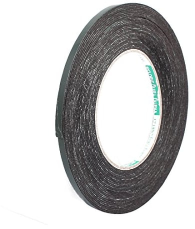 sourcing map 1 Stück 5mm x 1mm selbstklebendes, stoßfestes, geräuschhemmendes Schaumstoffband, 10 m lang, doppelseitig