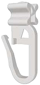 Faltengleiter | X-Gleiter mit Faltenlegehaken für Gardinenschienen | für 6mm Innenläufe | Qualität Made in Germany | 100 Stück