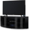 Homeology PANGEA Gloss Black Beam-Thru Curved Tru-Corner 32-55 TV Cabinet