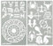 Aleks Melnyk #29 Schablonen, Metall Vorlagen for Painting, Sternzeichen, Zodiac Sign, 2 Stück, Kunst Projekte, Stencil für Scrapbooking und Zeichnen, Brandmalerei Schablone, Basteln, Bullet Journaling