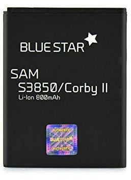 Bluestar Batterie Rechargeable Remplacement Compatible avec Samsung S3850 Corby II/Tchat 335 800 MAH Échange Batterie EB424255VU