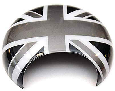 HDX Nero/Grigio Union Jack Bandiera UK ABS Adesivo Copertura Trim Cap per Mini Cooper ONE S JCW R Series R60 Countryman R61 Paceman 2010-2016 (Strumento contachimetro Tachimetri)