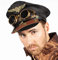 PAPSTAR WOOOOZY Hut Steampunk Pilotenmütze mit Schweißerbrille