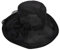 Lawie Fascinator für Teeparty, Blume, Organza, Schleier, Kleid, Hüte, Kirche, Beerdigung, Cocktail, Ostern, britischer Hut, Schwarz, Large