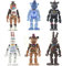Jiumaocleu 6PCS Five Nights Game Figur 15cm FNAF Actionfigur leuchtender Bär Foxy Sister Location Funtime Horror Figur Modell Handgefertigtes Sammlerstück Geschenke für Kinder