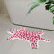 Lustige rosa Leoparden-Badematte für Badezimmer, niedliche Cartoon-Badezimmerteppiche, rutschfest, Tierform, saugfähig, adretten Badezimmerdekoration, maschinenwaschbar, 59.9x99.8 cm