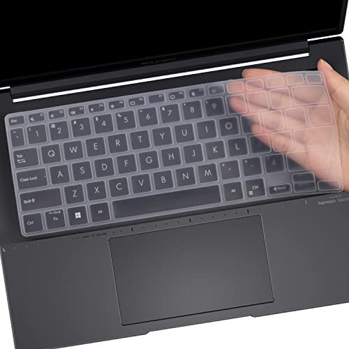 MUBUY-GOL Housse de protection ultra fine pour clavier ASUS Vivobook S5402 K3402 S3402 M1402 M1405 TN3402 14 (14) - Transparent