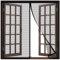 Fliegengitter Fenster,140x230cm Fliegengitter Meterware,aus hochwertigem Glasfaser,für Balkontür Wohnzimmer Dachfenster Bodentiefe Fenster,Insektenschutz Fenster Schneidbar Schwarz