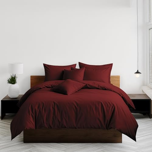 Home Sweet Home UK Plain Dyed Super King Size Duvet Cover Sets Soft PolyCotton Duvet Cover Sets Super King With Button Closure Non-Iron Easy Care Bedding With Matching Pillowcase