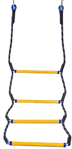 Opdestn Boat Ladder | Boat Rope Escape Ladder Steps - Folding Safety Climbing Accessories Inflatable Raft for Water Boating Swim Pool Lake Kayak Launch Boarding