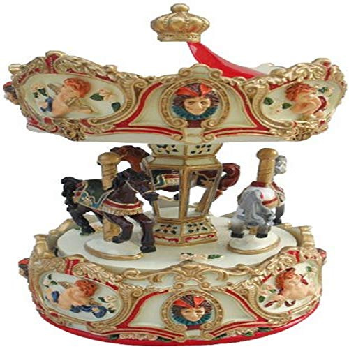 Spieluhrenwelt 14197 Karussell Engel, rot