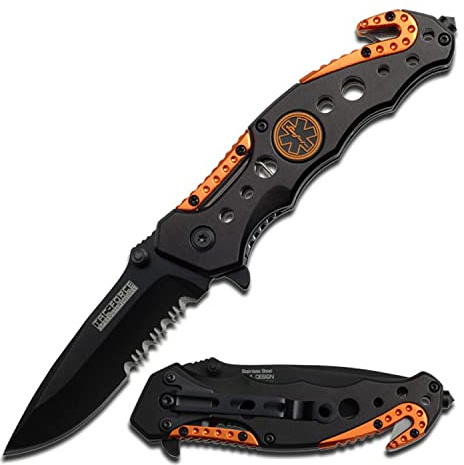 Tac Force Erwachsene Taschenmesser TF-723EM, Schwarz, L, TF-723EM