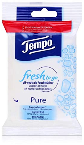 Fresh To Go Pure 10 Vitesse PH neutre Lingettes pour mains et visage (Sauna)