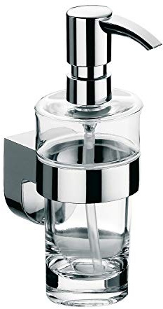 Emco Flüssigseifenspender (Seifenspender) RONDO 2 - Kunststoff, weiß/verchromt - 452100102