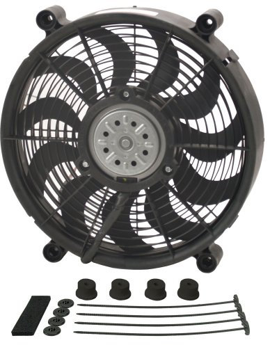 Derale 18214 14 High Output Radiator Fan,Black