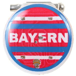 Blinki LED Anstecker Blinky Brosche LED Pin Button viele Motive, wählen:Bayern 162