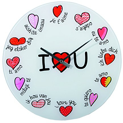Out of the blue Wanduhr, Bunt