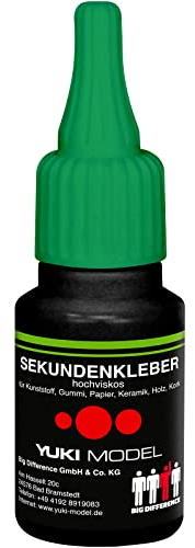 EVERGLUE Dickflüssiger Sekundenkleber hochviskos für präzises Kleben und schnelle Reparaturen - extra stark, schnelltrocknend, ohne Nachtropfen, 20g, durchsichtig