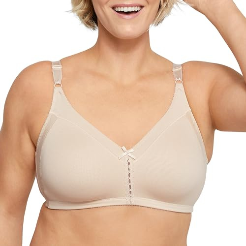 Bali Women's Double Support Spa Closure Wire-Free Bra, Soft Taupe, 38D
