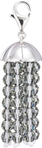 ESPRIT Charms 925 Sterlingsilber pom pom Smoky XL S.ESZZ90634B