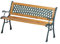 no name Gartenbank, 125x52x73, Metallic