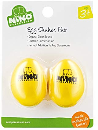 Egg Shaker Set NINO540Y-2, Yellow, 2 pcs