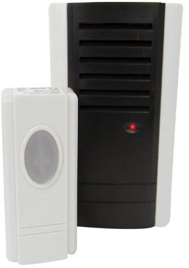 Eaxus 55960 Funk Gong/Funkklingel 32 Melodien 80m Reichweite Sender und Empfänger