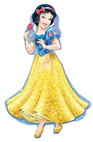 Amscan 2847401 - Super Shape Folienballon Schneewittchen, 60 x 93 cm, Heliumballon