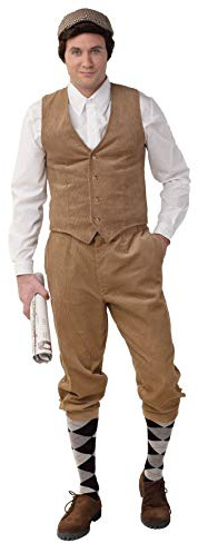 Orlob 7024 Herren Knickerbocker Hose 40er Jahre braun 46/48 (S/M)