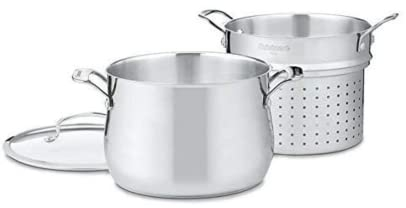 Cuisinart 44–22 Contour Edelstahl 6-quart, 3-teilig Pasta Topf mit Deckel
