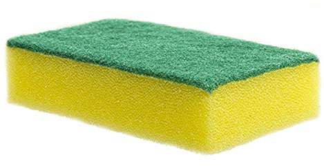 Heavy Duty Sponge Scourers - Pack of 10 - Heavy Duty Catering Sponges for Washing Up