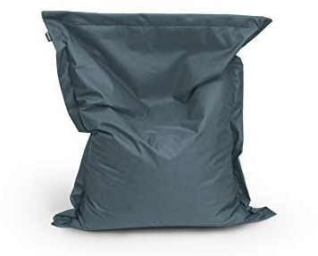 Sitzsack Beanbag rechteckige Bodenkissen 200x140cm 32 Farben Indoor Outdoor Sitzsäcke mit Füllung Riesensitzsack Kindergarten Sitzkissen Schule Bean Bag ca.480L(anthrazit)