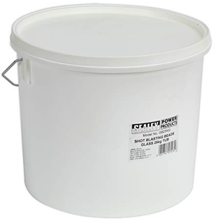 Sealey Gb25Kg Shot Blasting Beads Glass 25Kg Plastic Tub