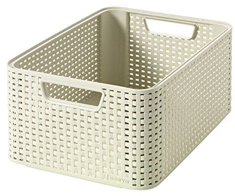 Curver 03615-885-00 Aufbewahrungsbox Style M, 18 L, Creme
