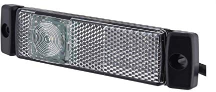 Hella 2PG 008 645-961 Positionsleuchte - Begrenzungsleuchte - Anhänger - Wohnwagen - LED - 24V - Anbau/Schraubanschluss - ECE/ADR/GGVS - Kabel: 5000mm - Stecker: offene Kabelenden - vorne