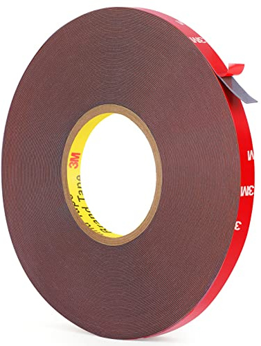 HitLights Double Sided Tape Heavy Duty 100FT, Waterproof Strong Mounting Adhesive Tape for Walls, Car, Home Decor, Office Decor (100FT x 0.39IN)