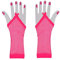 AM Netz Handschuhe Stulpen Fasching Karneval Party Kostümzubehör Erotik Sexy (1 Paar Pink)