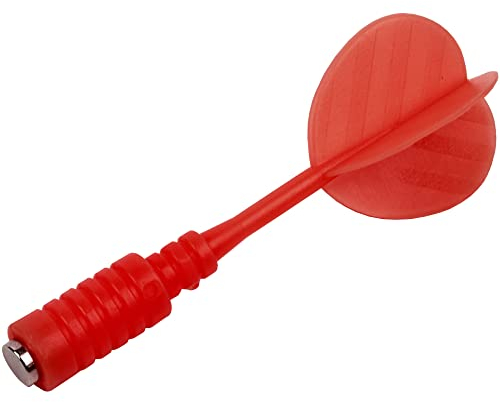 Karella Magnet Dartpfeil mit integrierter Magnetspitze, stabil mit hoher Magnetkraft, Ersatz-Darts Safety für alle Magnet Dartscheiben, Kinder und Erwachsene, Set:3 St. in rot