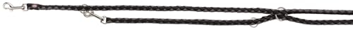 TRIXIE Hundeleine Cavo V-Leine S–M, 2,00 m ø 12 mm in schwarz/grafit - verstellbare Leine für Outdooraktivitäten - für kleine bis mittelgroße Hunde - 143520