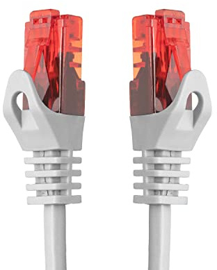 BIGtec LAN Kabel 7,5m Netzwerkkabel Patchkabel weiß RJ45 Stecker | Gigabit Ethernet Kabel Netzwerk Switch Gaming PC kompatibel PS5 CAT7 CAT6