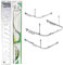 ECOSPA Angled Bathroom Shower Curtain Track Rail with Hooks for L SHAPE or U SHAPED Showers, White