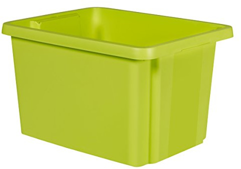 Curver 00751-598-00 Essentials Box, stapelbar, Kunststoff Grün 42,5 x 33,5 x 26,2 cm 26 l