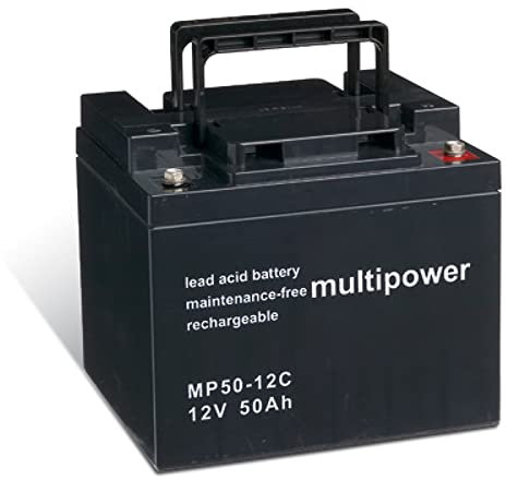 akku-net Bleiakku (multipower) für Elektrorollstuhl Bischoff & Bischoff Triplex zyklenfest, 12V, Lead-Acid
