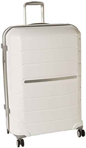 Samsonite erweiterbares hartes Gepäck mit Spinnerrädern, Weiß, Grande, Erweiterbares Hart-Mittelgepäck mit Spinner-Rollen