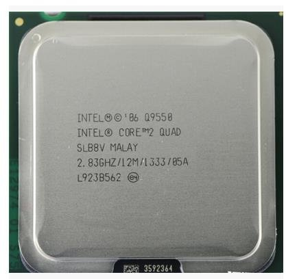 Intel Core 2 Quad Q9550 - 2.83 GHz, 12 MB L2 Cache, LGA 775, 4 Cores, 4 Threads - Processor