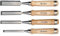 YT Yato-6260-Set de ciseaux à bois cr v 10-16-20-25 mm