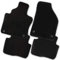 Bär-AfC Auto Fußmatten Premium passend für Audi 80 Cabrio 1993-2000, Autoteppiche Velours Schwarz, Rand Kettelung Schwarz, Set 4-teilig, AU00069